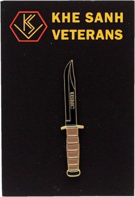 United States Maine Corps Knife Lapel Pin