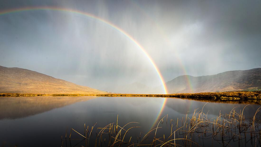 Lough Inagh Rainbow. Connemara, Galway. Lough Inagh Rainbow. Connemara, Galway.