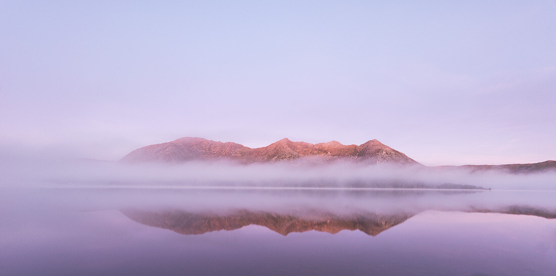 Lough Inagh Dawn, Connemara, Galway. Lough Inagh Dawn, Connemara, Galway.