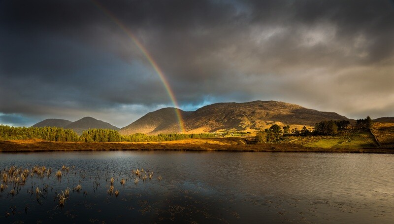 Maamturk Rainbow, Connemara, Galway.