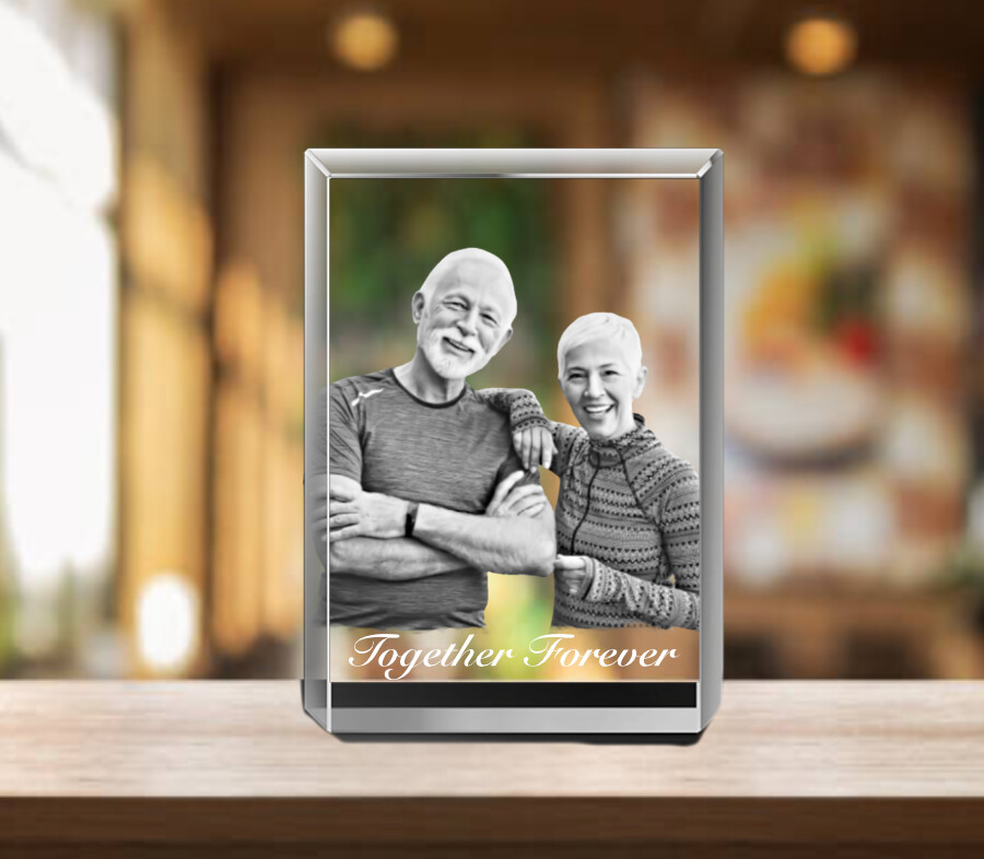Personalised Baby Photo Gift 3d Photo In A Glass Block