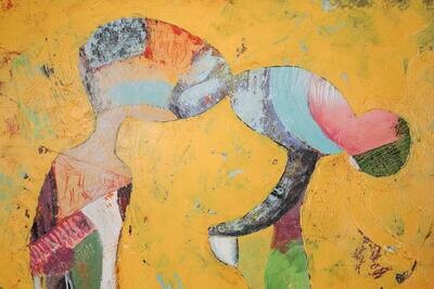 ARTHENTIC Akustikbillede 70 x 100 cm  - Kiss