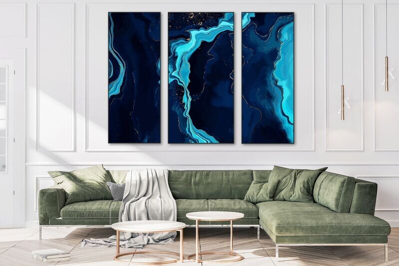 ARTHENTIC Akustikbillede - 3 piece Deep blue