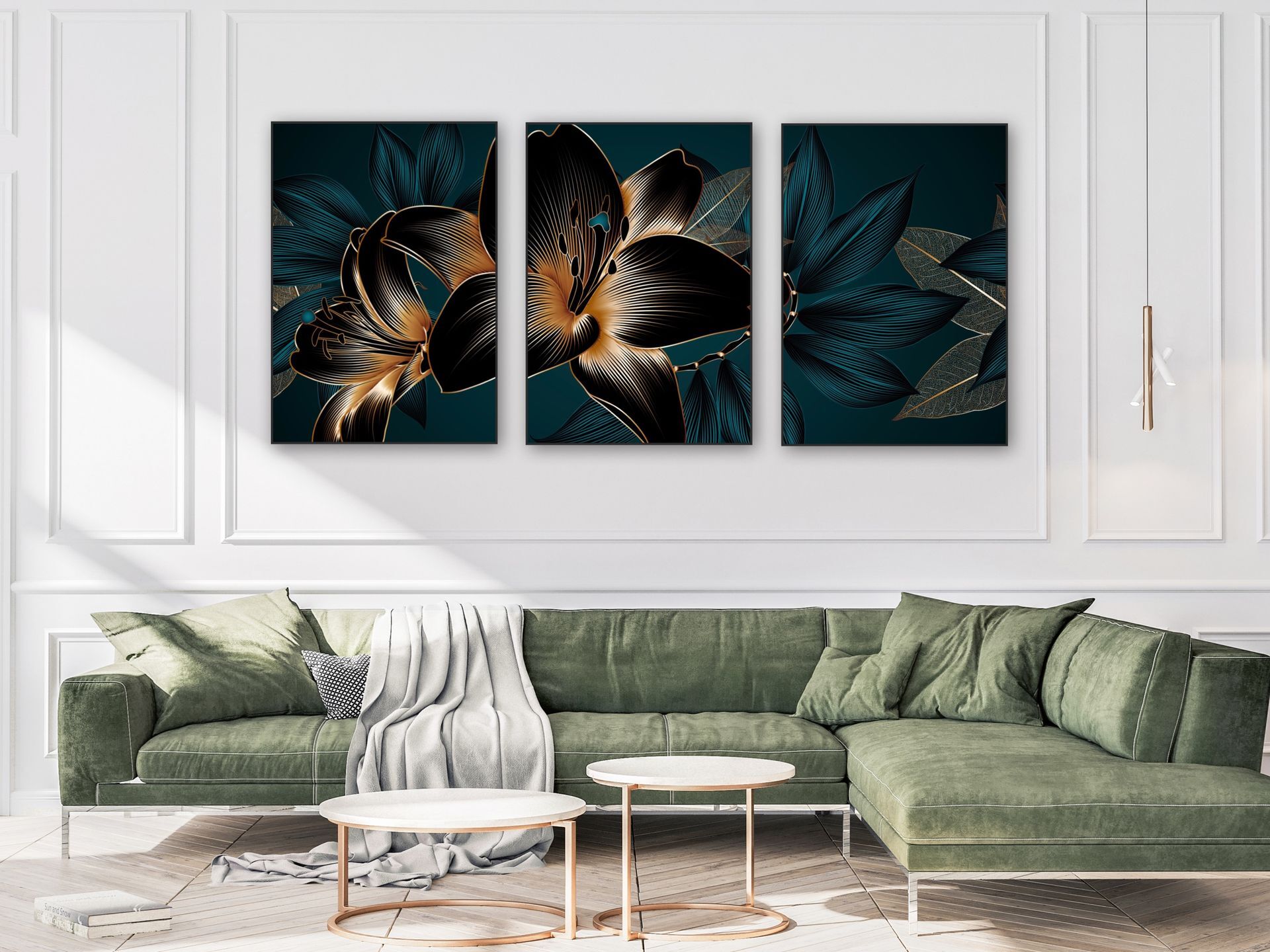 ARTHENTIC Akustikbillede 70 x 100 cm  - Emerald