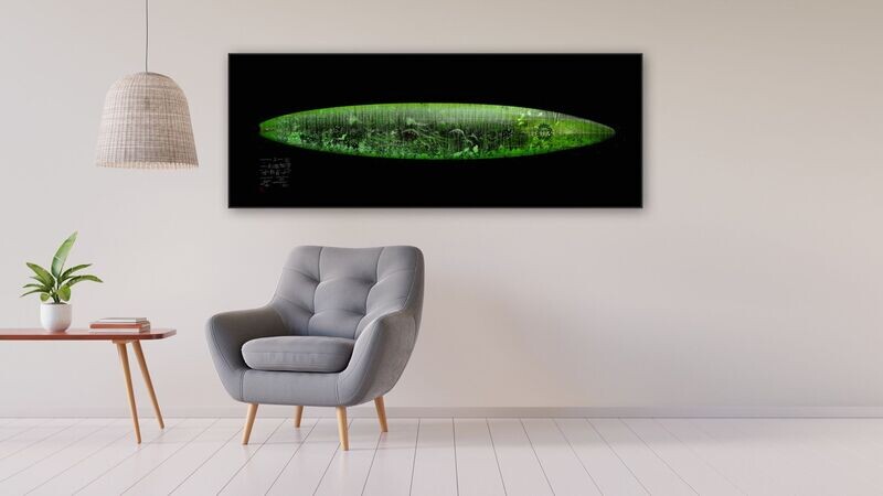 ARTHENTIC Akustikbillede - Board big wave Green