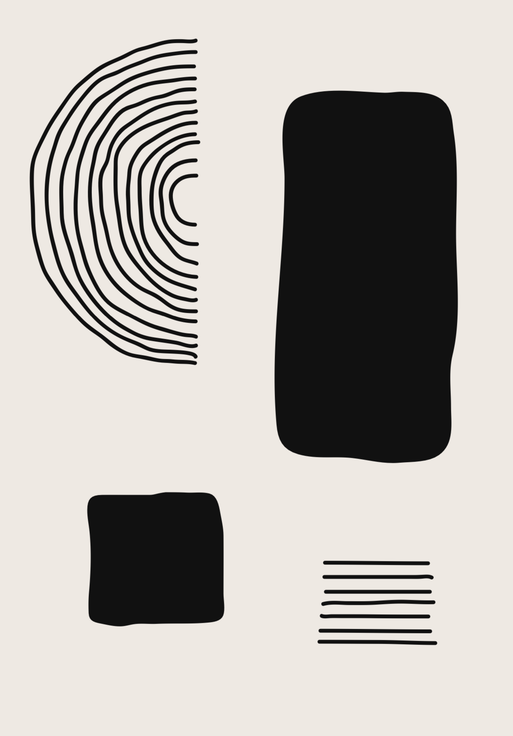 ARTHENTIC Akustikbillede 70 x 100 cm  - ABSTRACT 3