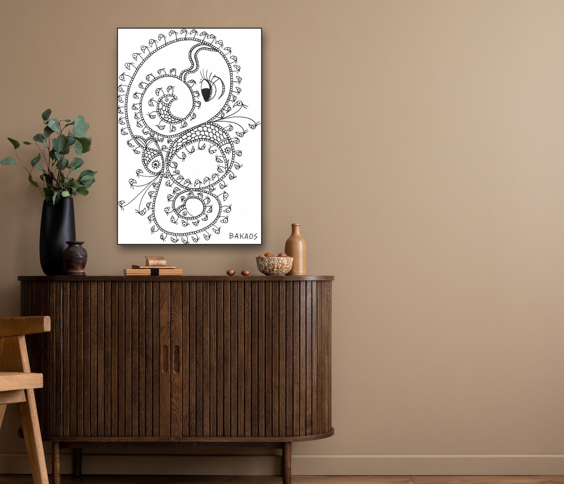 EleFant-FuglFisk-Tastisk - Art By BAKAOS - ARTHENTIC Akustikbillede