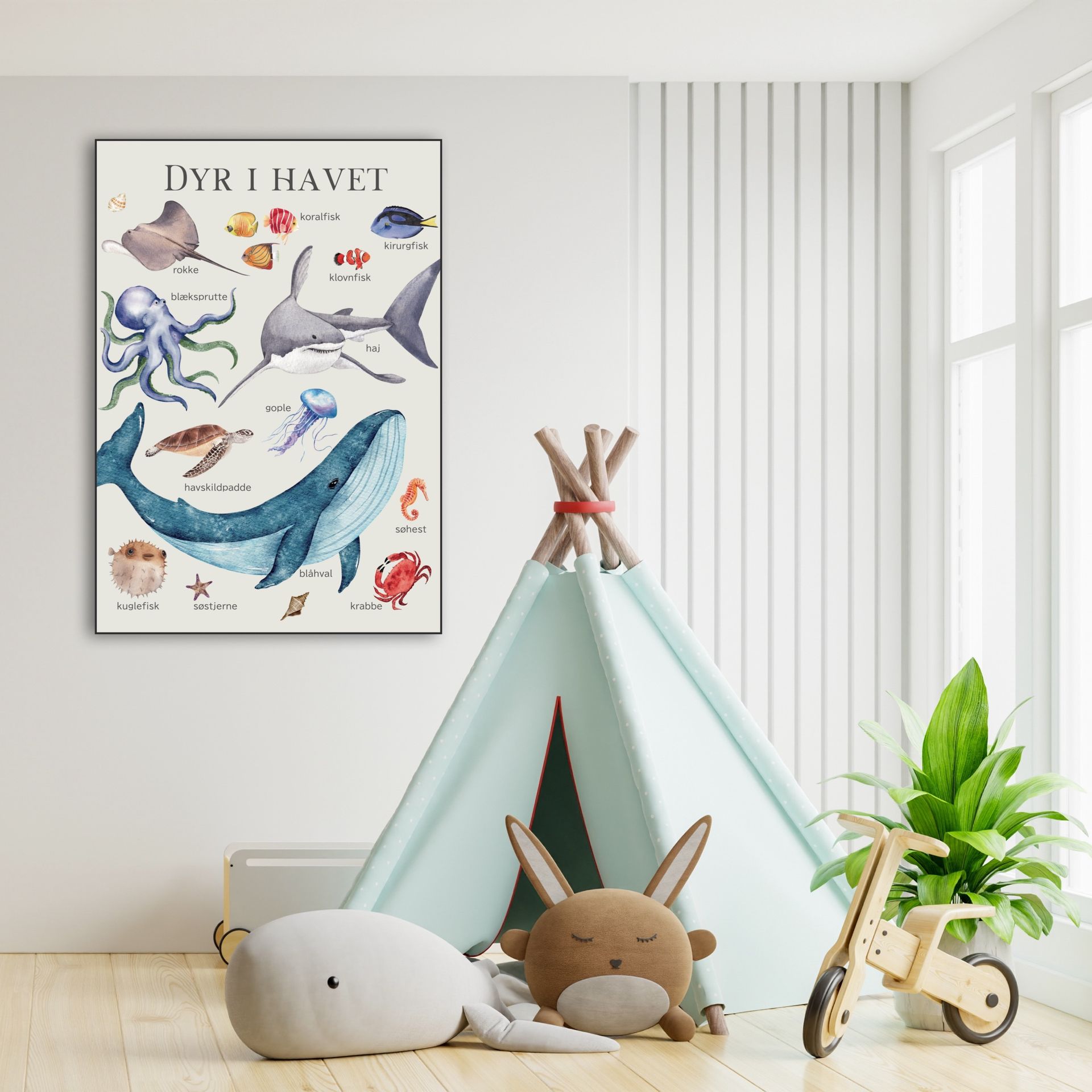 ARTHENTIC Akustikbillede - DYR I HAVET | Vilsa kids art