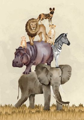 ARTHENTIC Akustikbillede - ZOO | Vilsa kids art