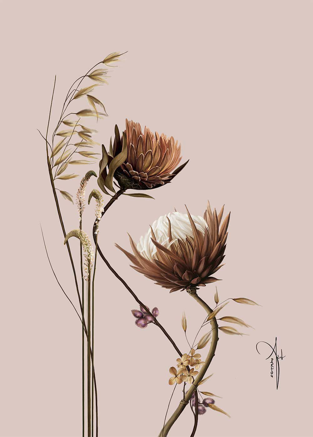 ARTHENTIC Akustikbillede |  FLORAL I by Rikke Darling