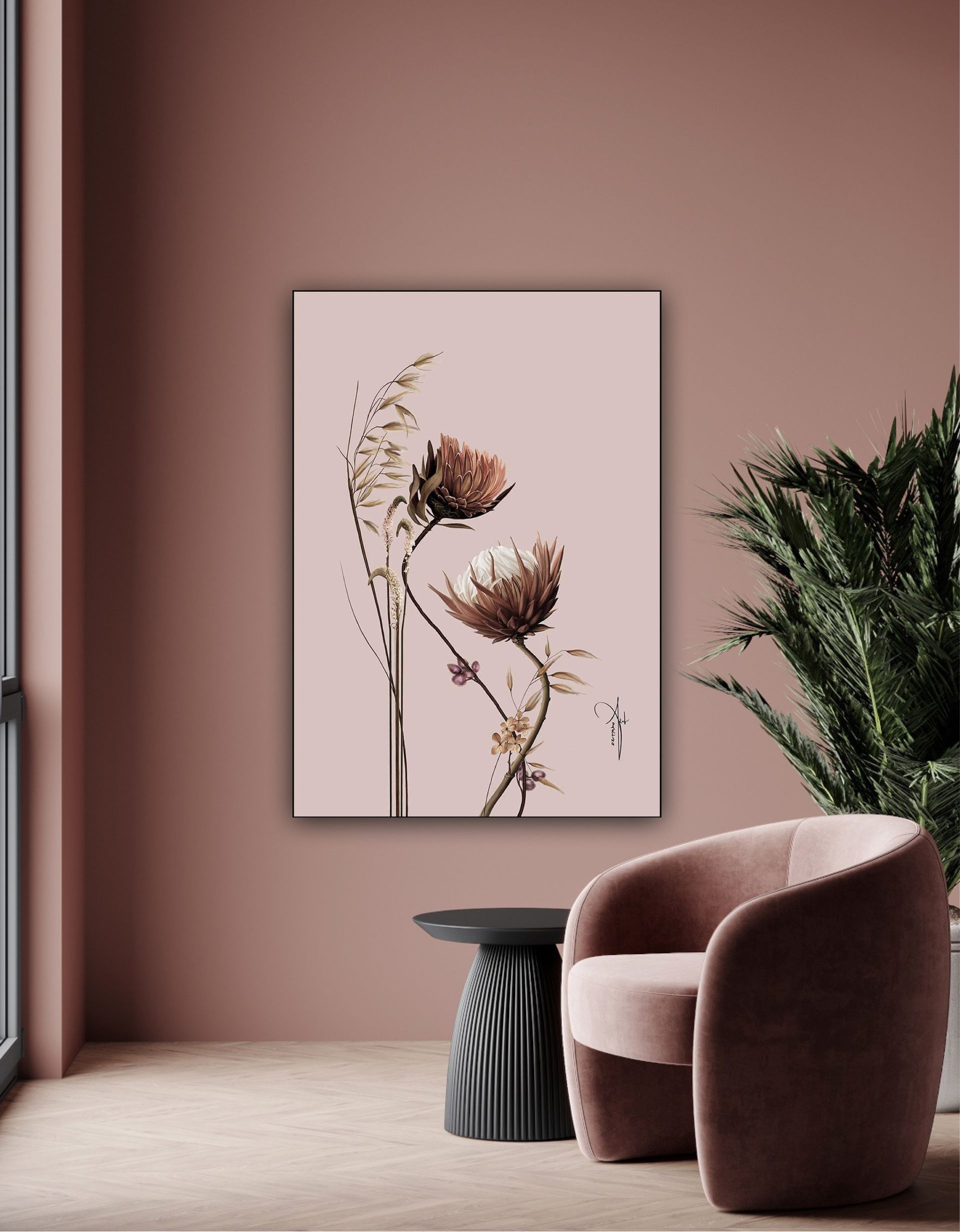 ARTHENTIC Akustikbillede |  FLORAL I by Rikke Darling