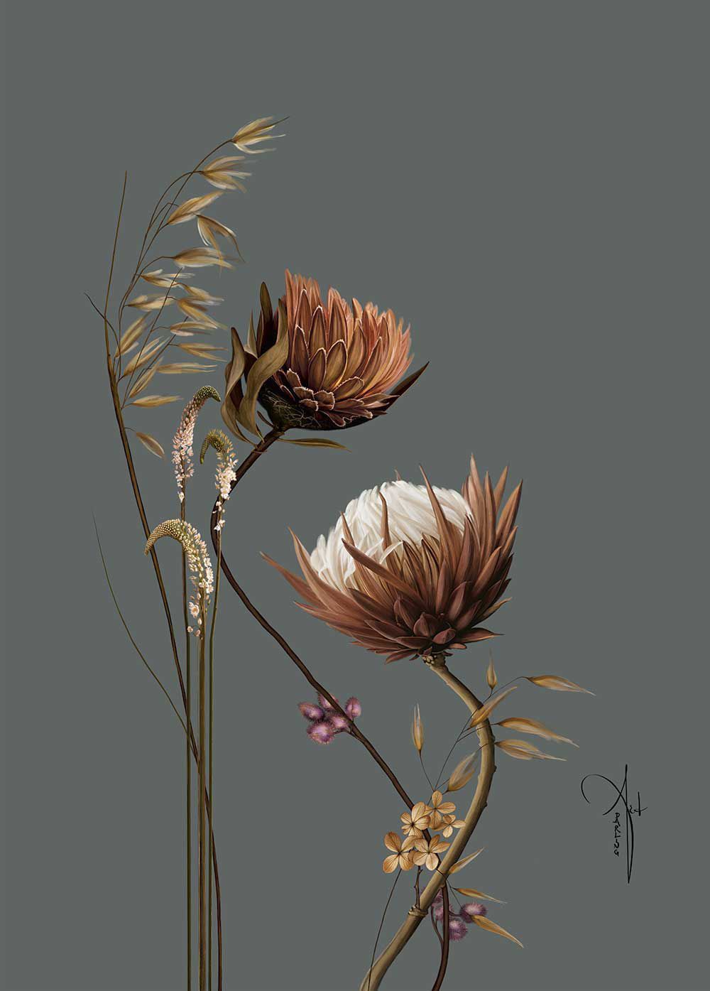 ARTHENTIC Akustikbillede |  FLORAL IV by Rikke Darling