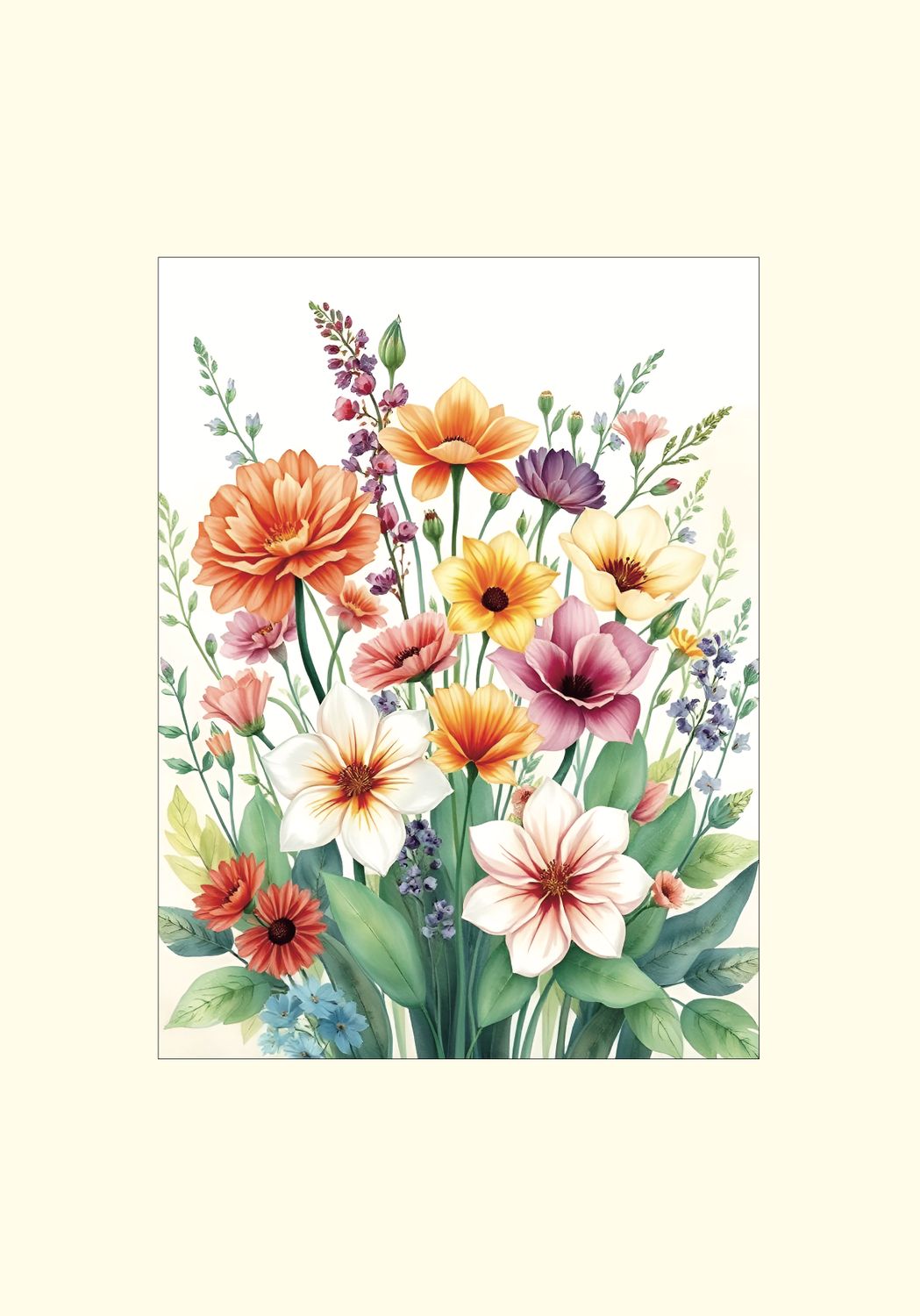BLOOMING ACOUSTICS III | ARTHENTIC Akustikbillede 70 x 100 cm