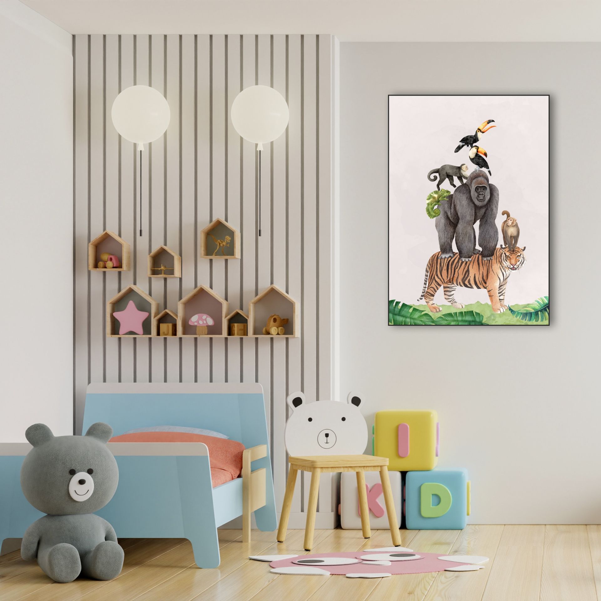 ARTHENTIC Akustikbillede - JUNGLE TÅRN | Vilsa kids art