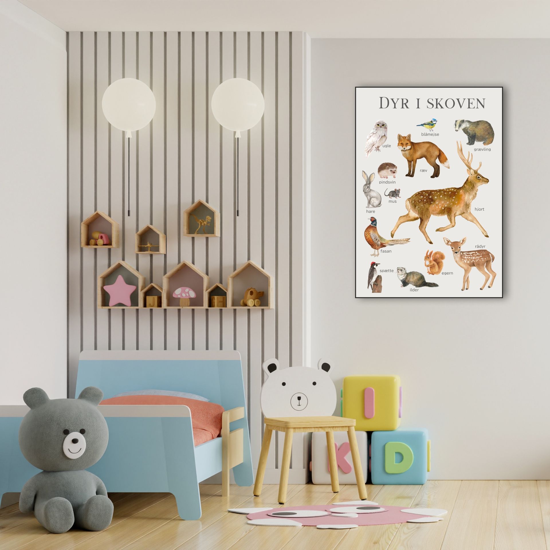 ARTHENTIC Akustikbillede - SKOVENS DYR | Vilsa kids art