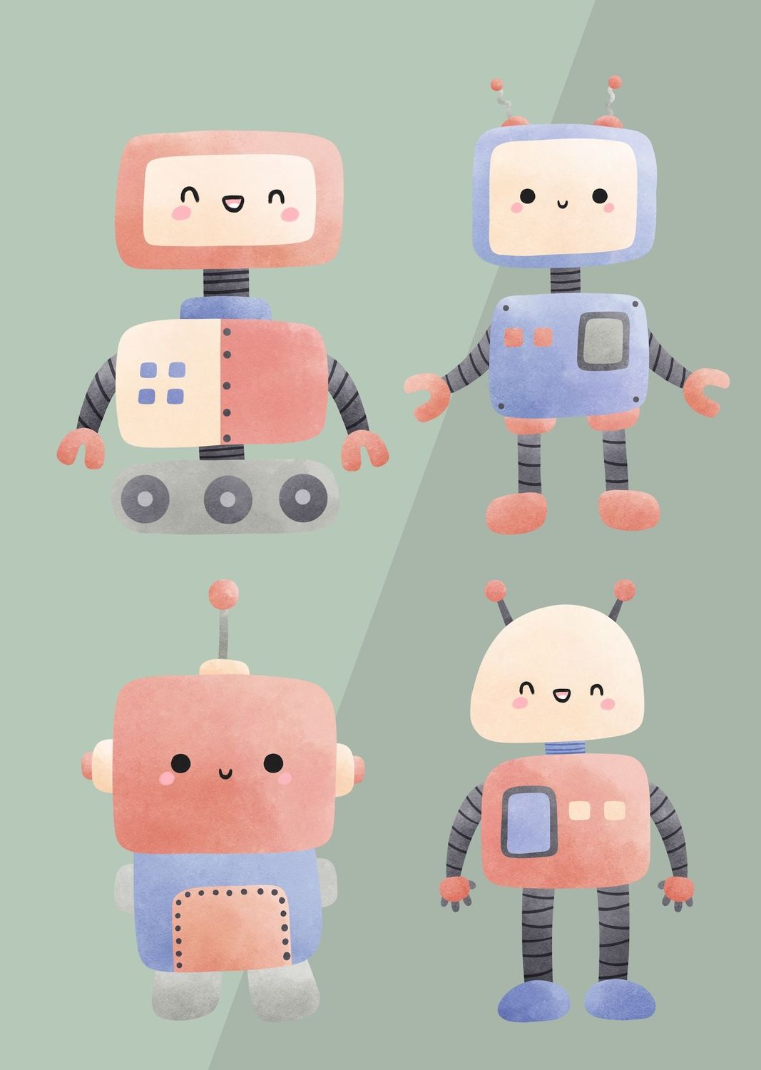 ARTHENTIC Akustikbillede - ROBOTS | Vilsa kids art