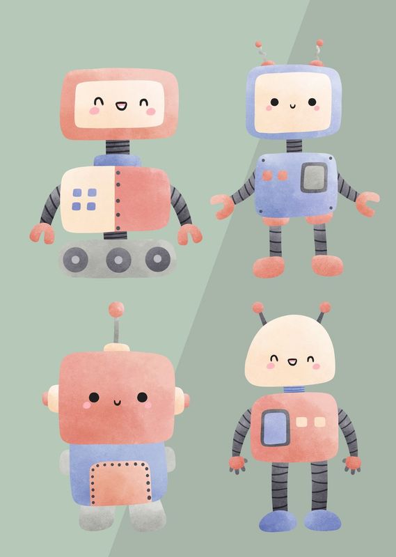 ARTHENTIC Akustikbillede - ROBOTS | Vilsa kids art ARTHENTIC Akustikbillede - ROBOTS | Vilsa kids art