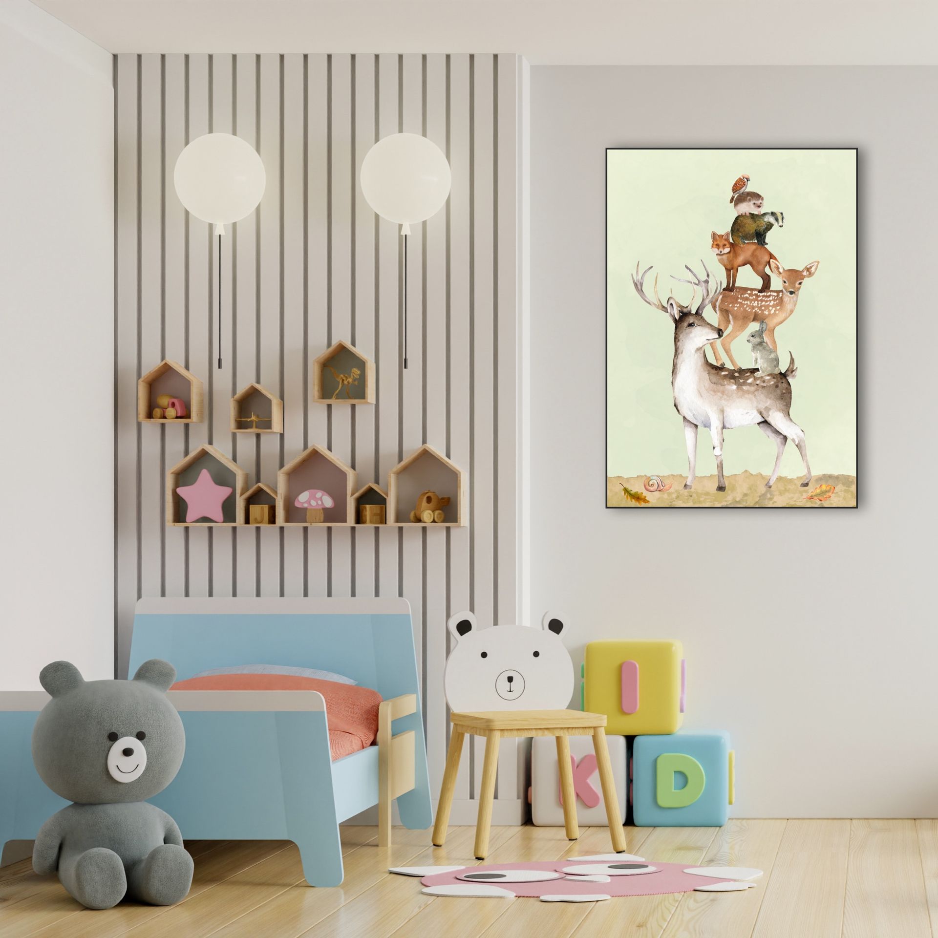 ARTHENTIC Akustikbillede - SKOVDYR TÅRN | Vilsa kids art