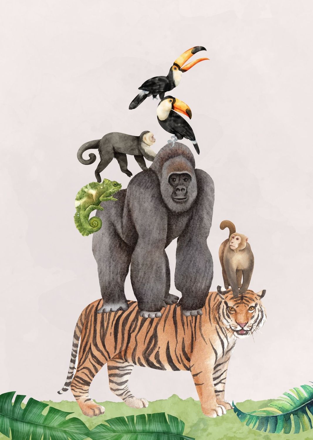 ARTHENTIC Akustikbillede - JUNGLE TÅRN | Vilsa kids art
