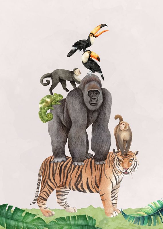 ARTHENTIC Akustikbillede - JUNGLE TÅRN | Vilsa kids art ARTHENTIC Akustikbillede - JUNGLE TÅRN | Vilsa kids art