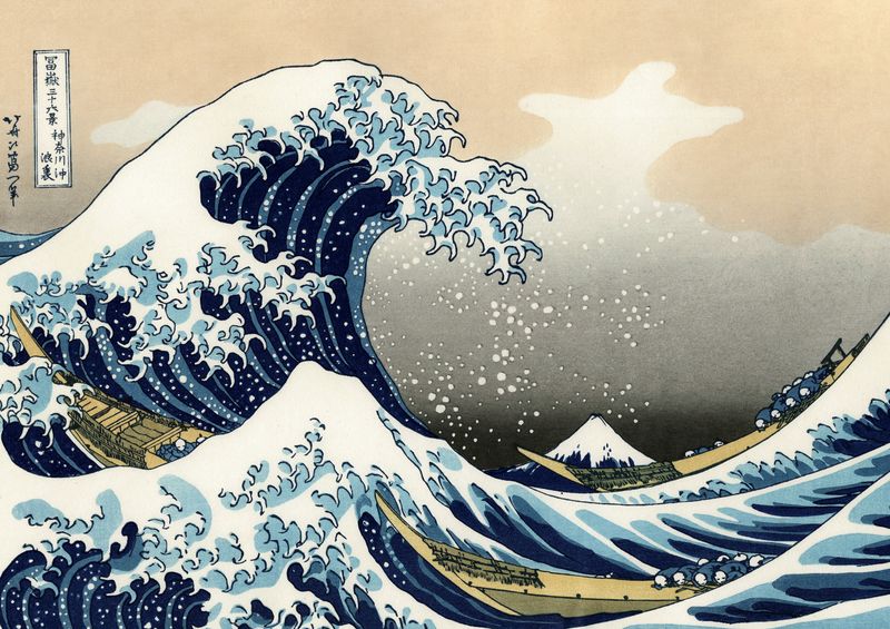 Hokusai - The Great Wave Of kanagawa | Vilsa ARTHENTIC Akustikbillede