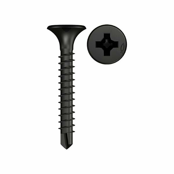 Sorte gipsskruer i 51 x 3,5 mm