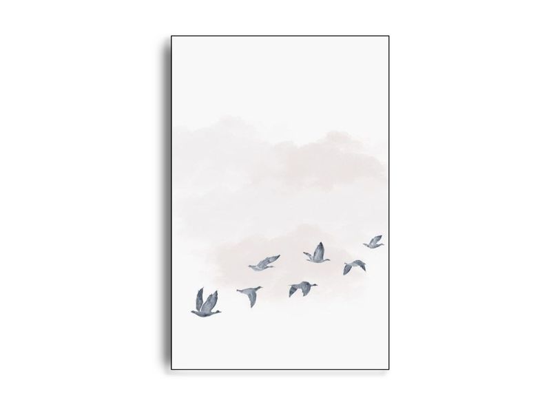 ARTHENTIC Akustikbillede 70 x 100 cm  - Flyvende fugle Vilsa