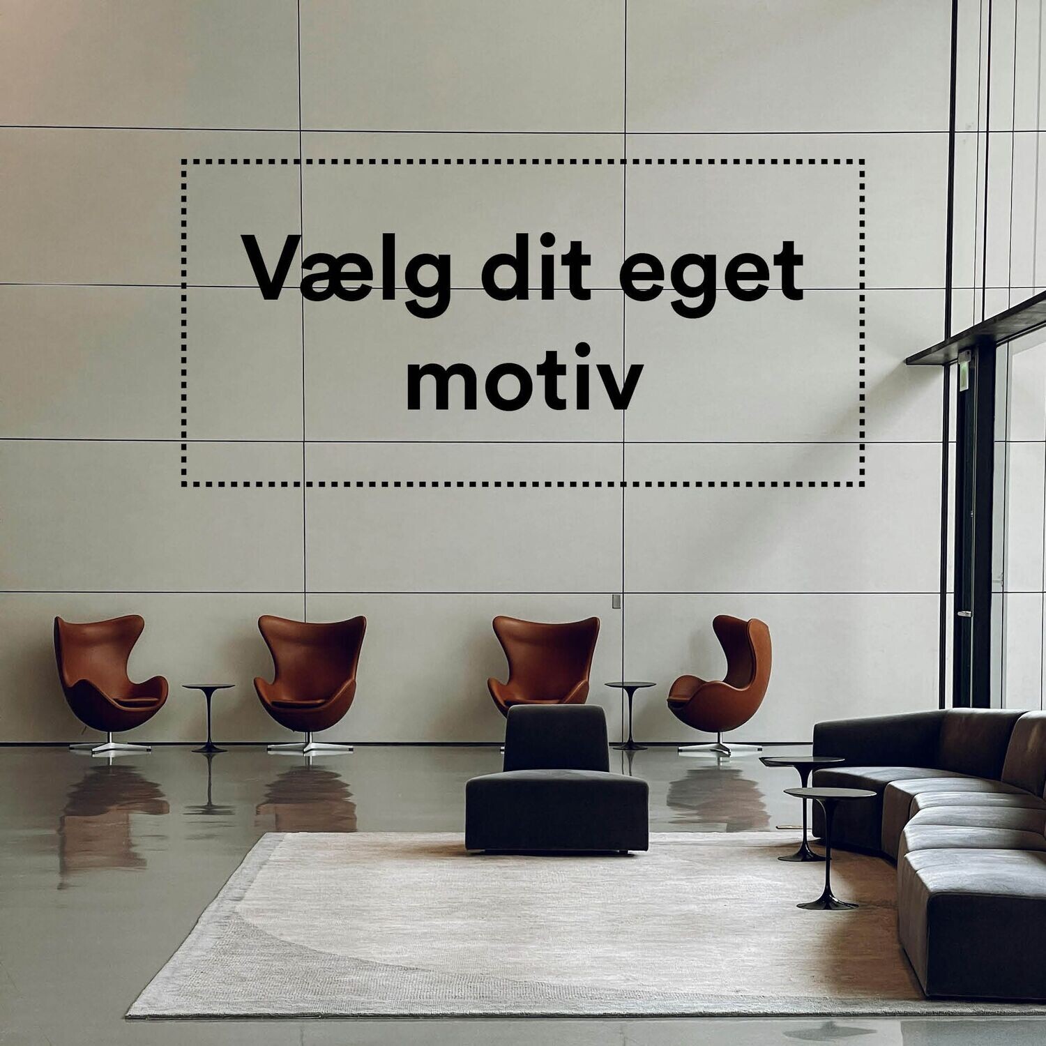 ARTHENTIC Akustikbillede | Hvid ramme |  60 x 60 cm - Vælg selv motiv