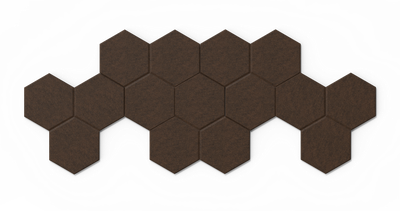 AURA HEX - polyesterpaneler til væg