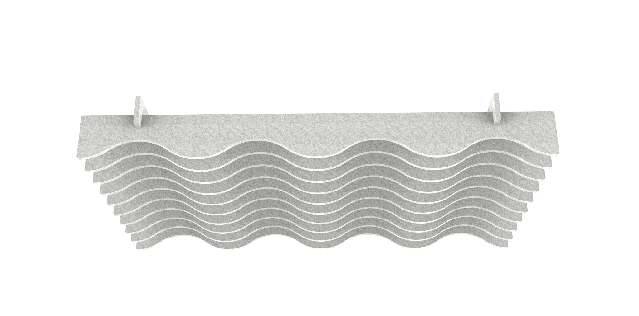 AURA Collina akustikloft-element til bedre akustik på kontor