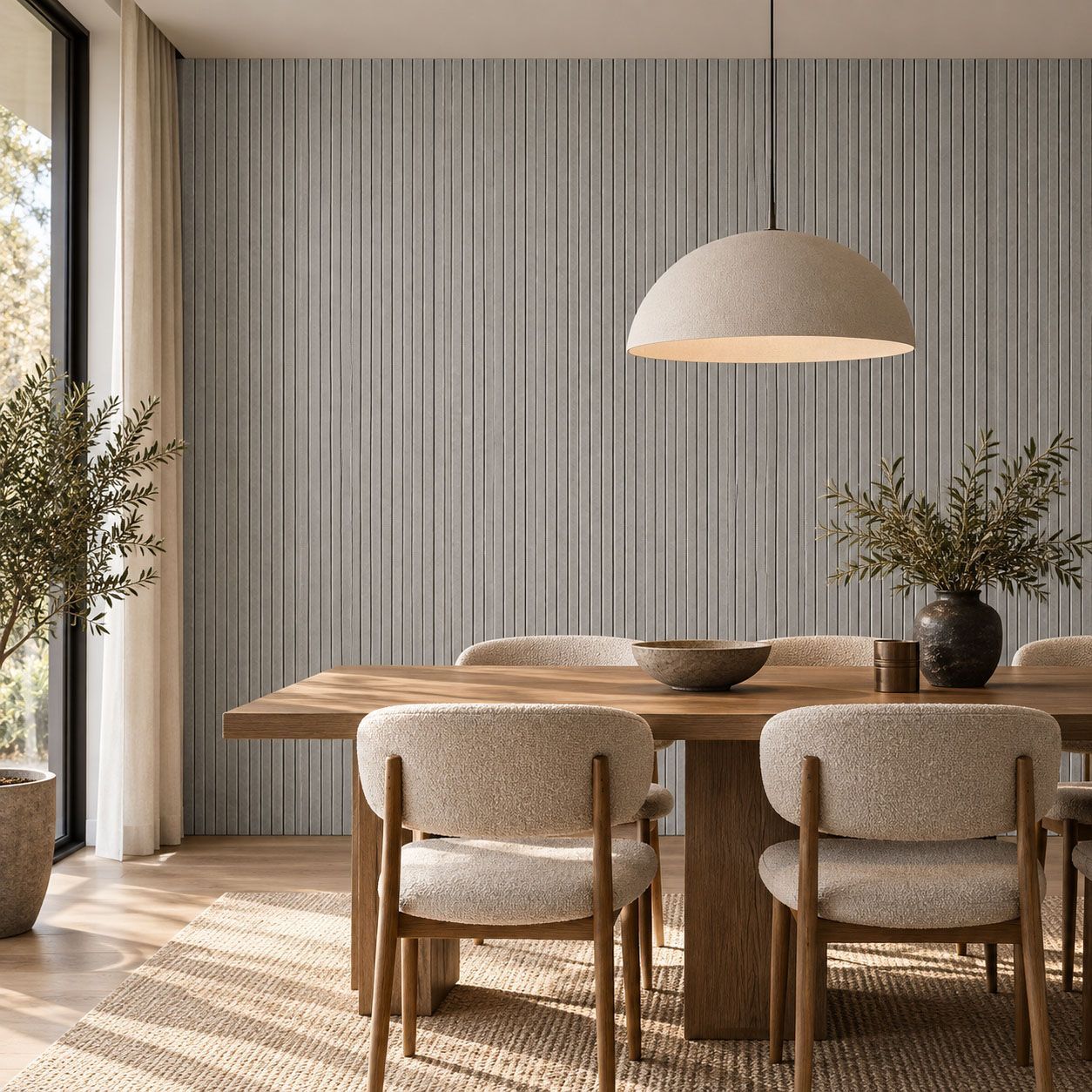 AURA SITUS akustikpanel 60 x 240 cm - Lysegrå