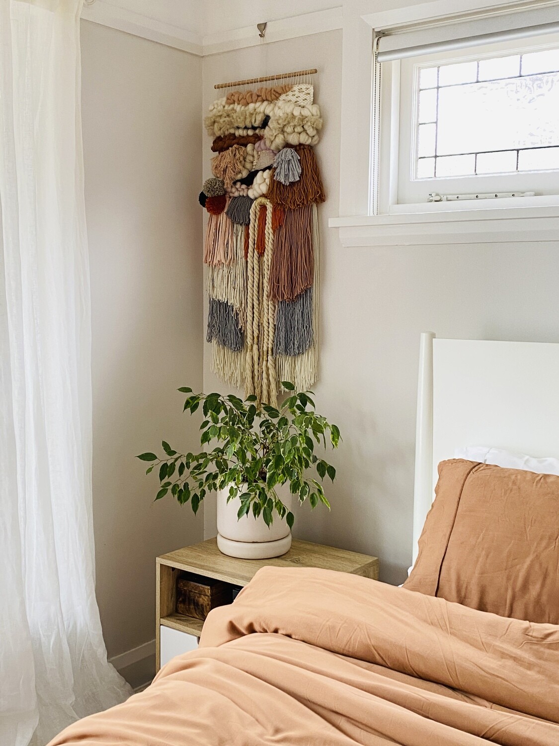 Medium woven wall hanging 35 cm wide