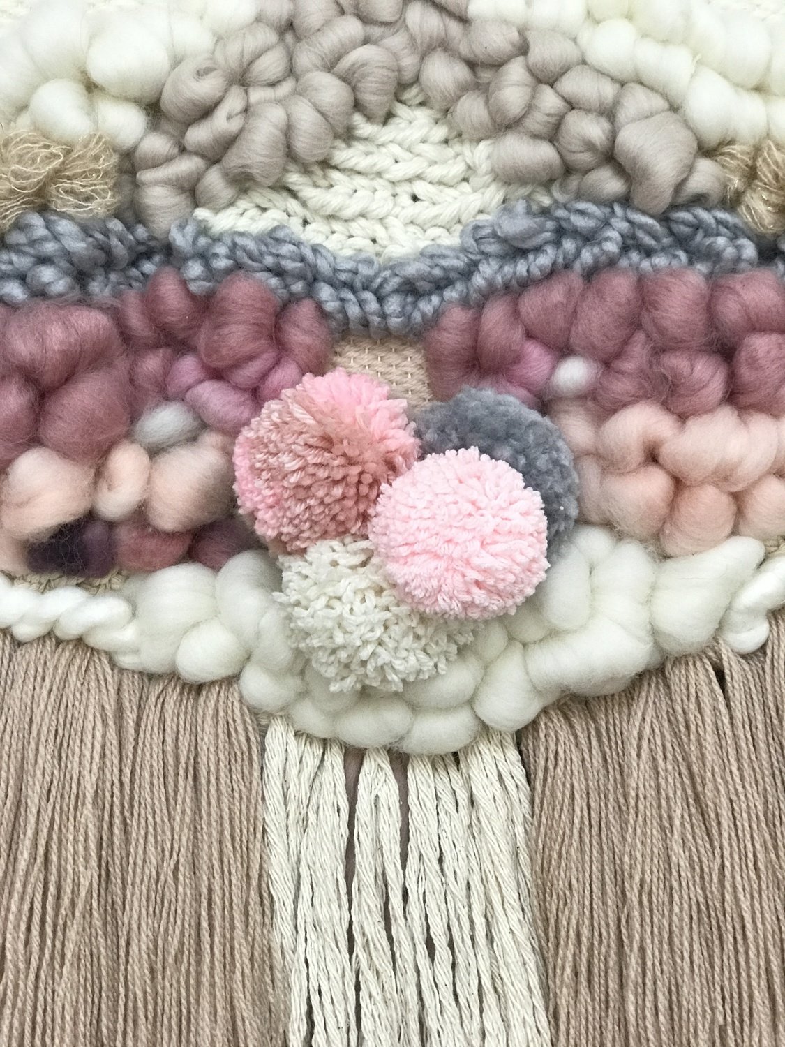 Medium woven wall hanging 35 cm wide
