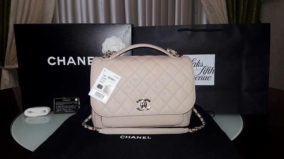 BNIB Chanel Mini Business Affinity Crossbody Bag 23S Beige Nude