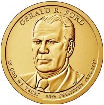 США 1 доллар, 2016 год. 38-й президент США. Джеральд Форд