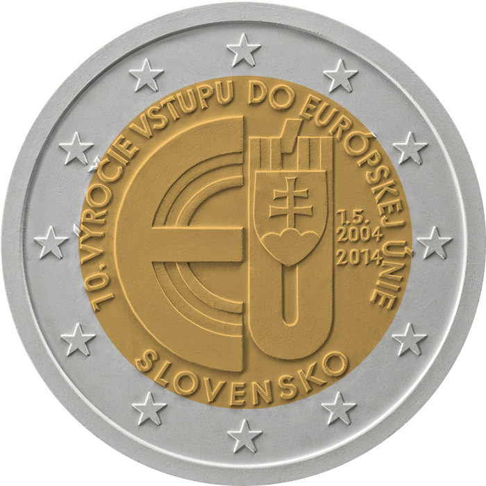 2 евро Словакия 2014 г. 