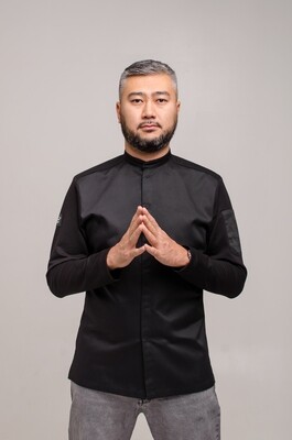 Chef Jacket Kyoto, Black, Organic collection 