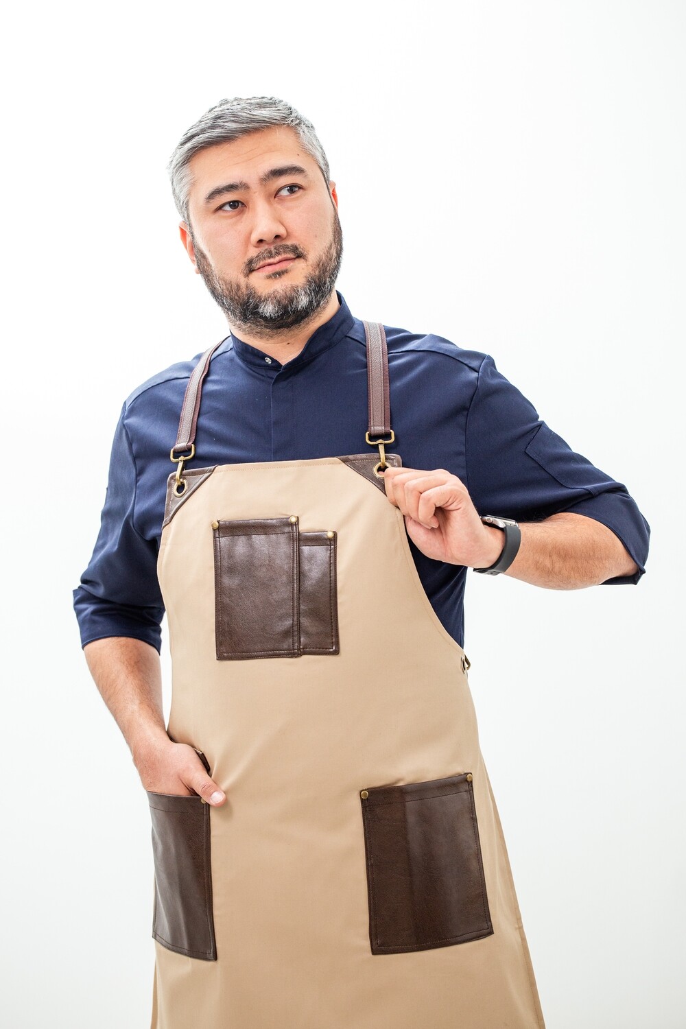Фартук Cappuccino (Капучино), Beige, Chef Star