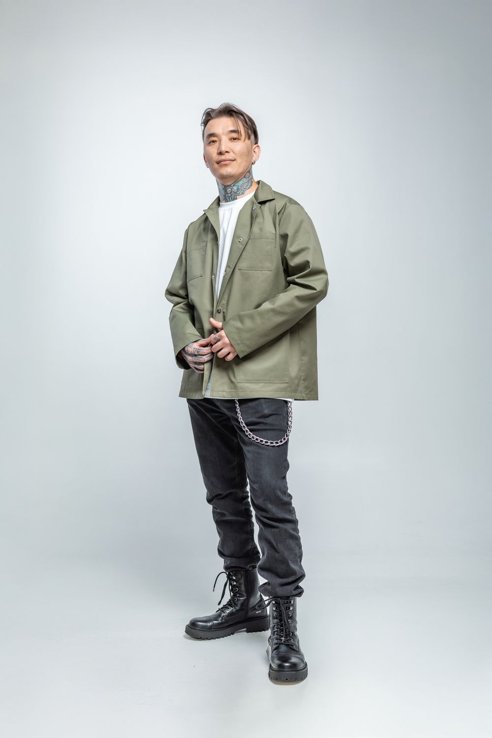 Chef Star Work Overshirt - Olive