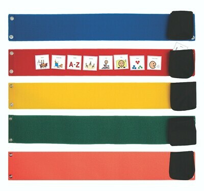 Multi-colour Fabric Picture Schedule - Set of 5