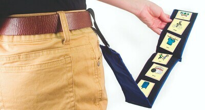 Portable Fabric Schedule Tri-Fold