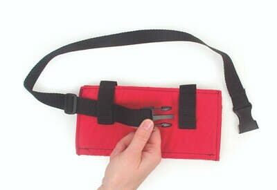 image showing belt loop and strap on portable waist communicator