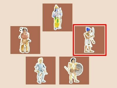 Screenshot of character choice page of choose and tell legends