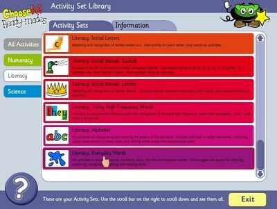 ChooseIt! Ready Mades Literacy - Everyday Words