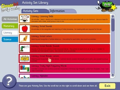 ChooseIt! Ready Mades Literacy - Initial Blends Letters
