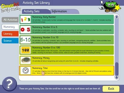 ChooseIt! Ready Mades Numeracy - Time