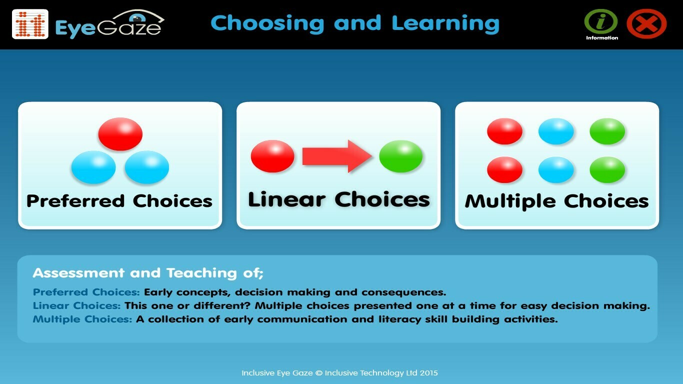 Inclusive Eye Gaze: Choosing and Learning