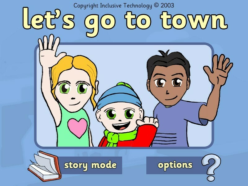 Screenshot of title page of let&#39;s go to town