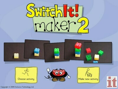 Screenshot of title screen of SwitchIt! maker 2 software