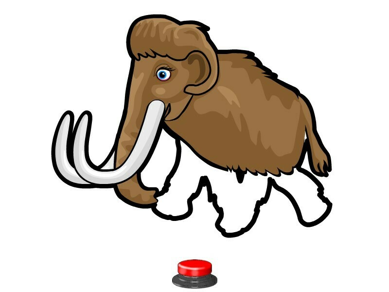 Screenshot of mammoth picture build in SwitchIt! dinosaur extra